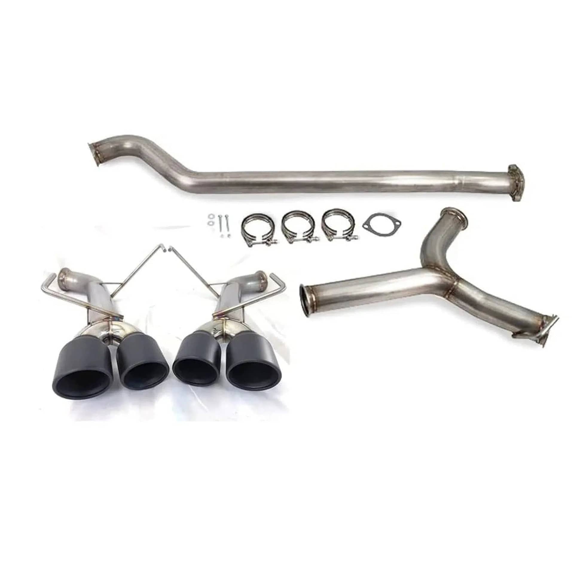 ETS Catback Exhaust Muffled Resonated Blue Tips WRX | 200-60-EXH-011