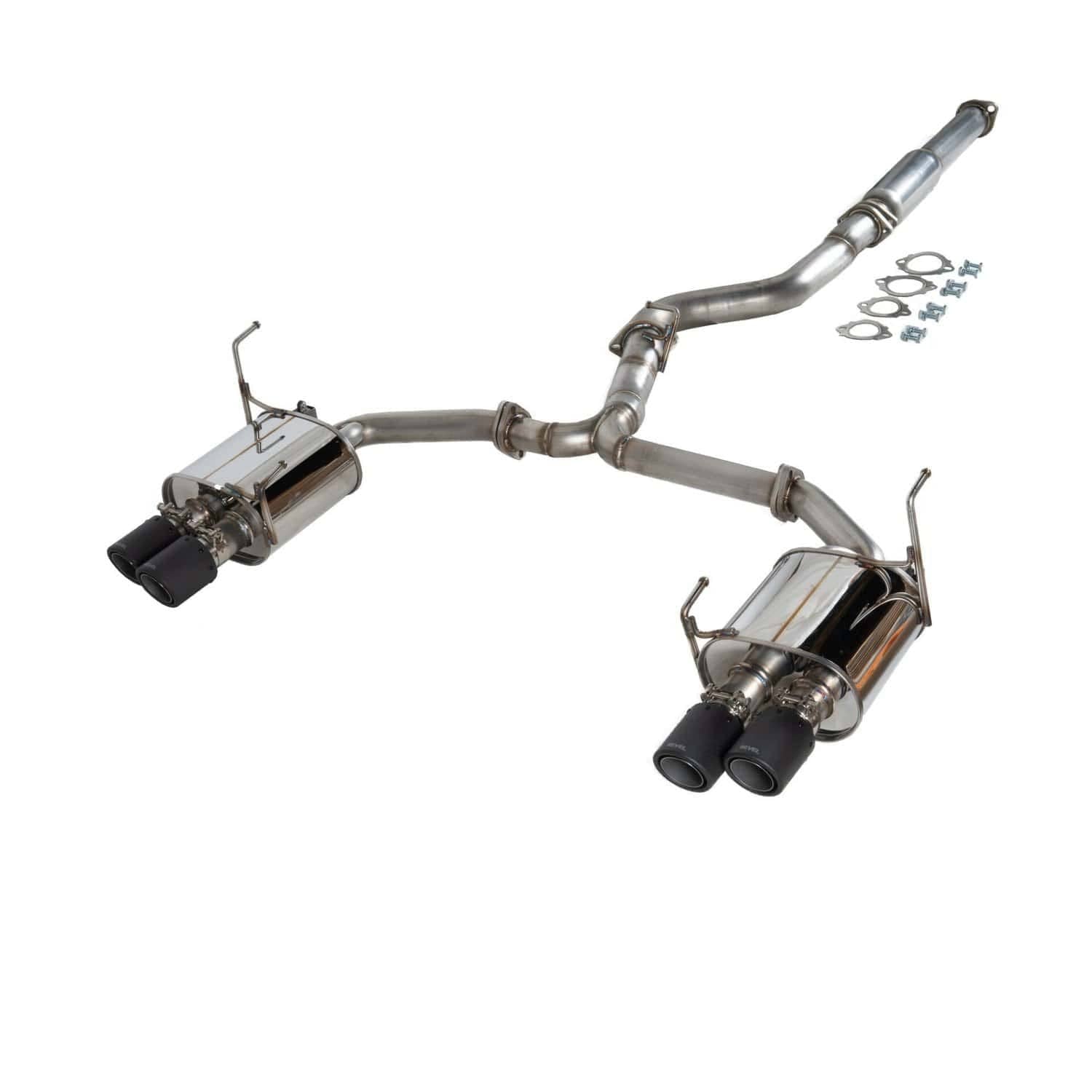 Revel Medallion Touring Premier Carbon Tips Cat Back Exhaust WRX | T71206C