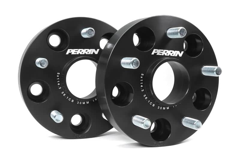 Perrin 30mm Wheel Spacers 5x114.3 BP w/56mm Hub - Black | PSP-WHL-030BK