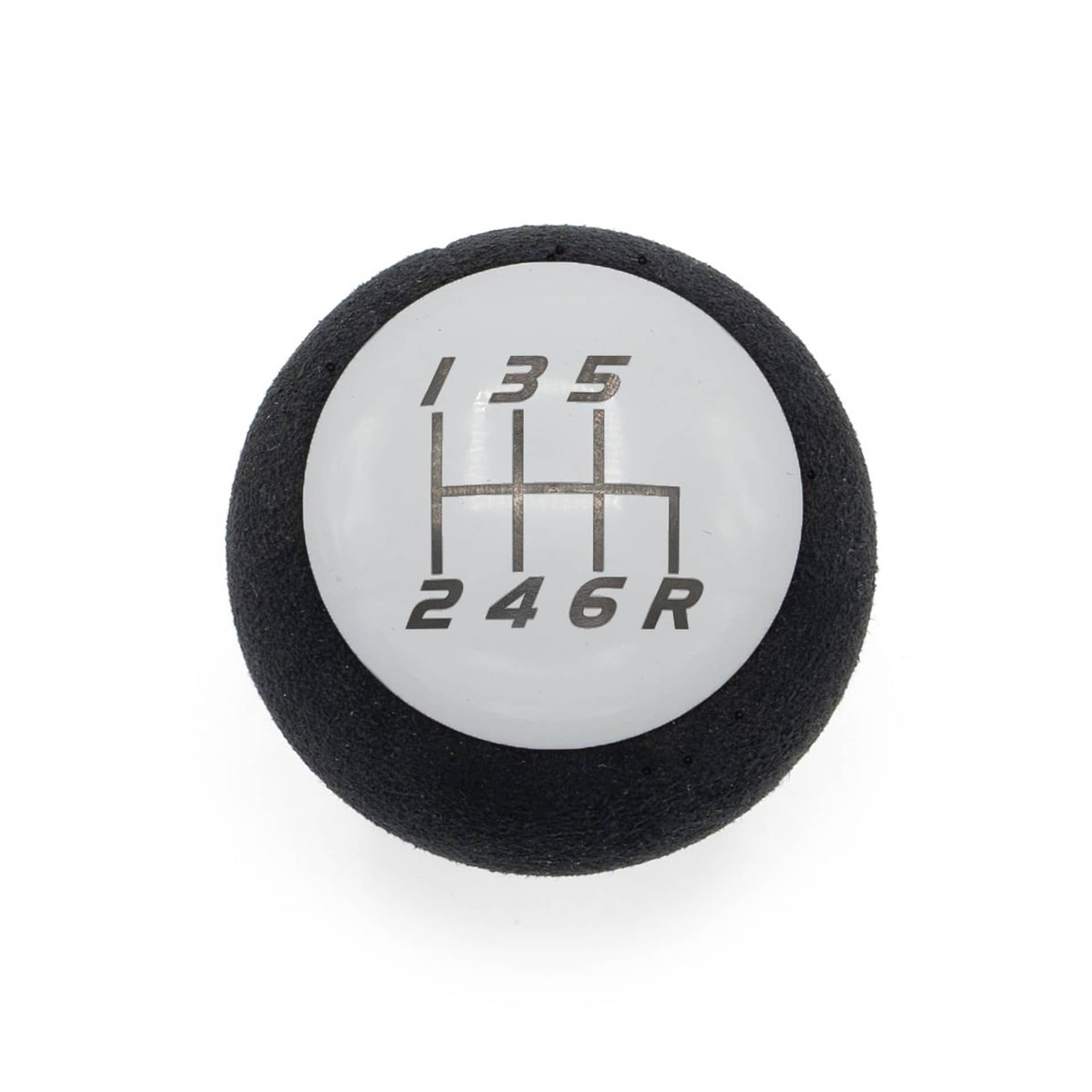 Billetworkz Fusion Weighted Shift Knob 6-Speed Alcantara Gloss White WRX 15-26 / STI 04-21 | BW-KNB-SUB6-VEL6-GWHT-FUA