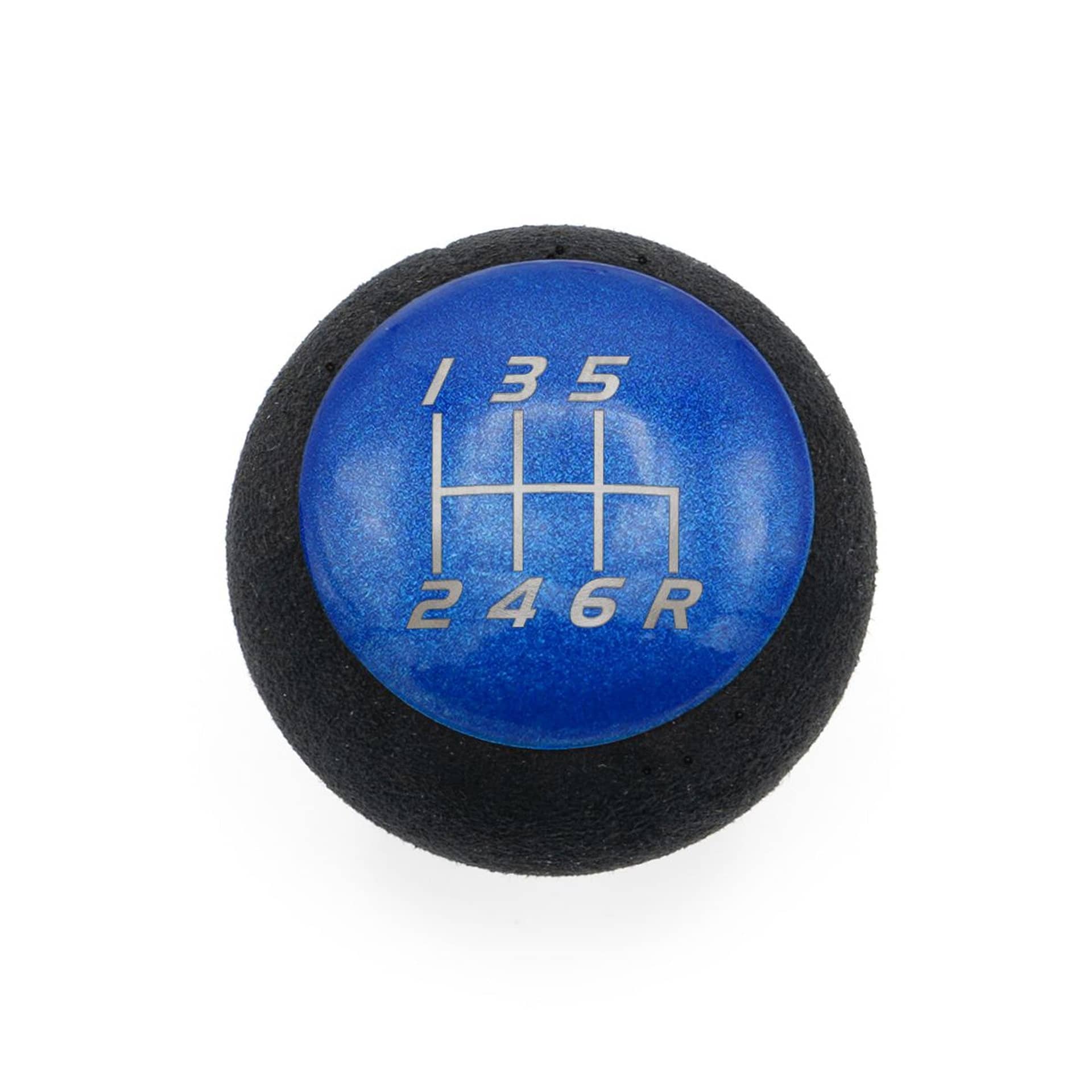 Billetworkz Fusion Weighted Shift Knob 6-Speed Alcantara Candy Blue WRX 15-26 / STI 04-21 | BW-KNB-SUB6-VEL6-CBLU-FUA