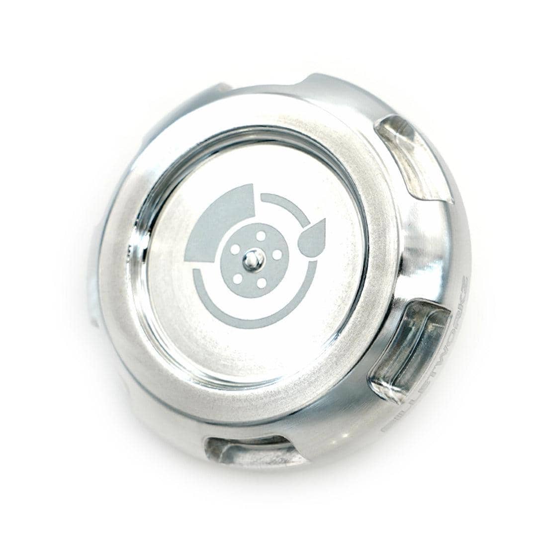 Billetworkz Brake Fluid Cap Engraved Zero Series Silver WRX 02-26 / STI 04-21 | BW-EBCZ-SUB-BRK-SIL-E