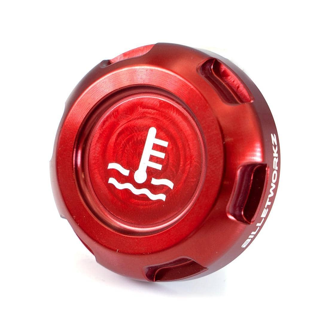 Billetworkz Coolant Overflow Cap Engraved Zero Series Red WRX 02-26 / STI 04-21 | BW-EBCZ-SUB-COO-RED-E