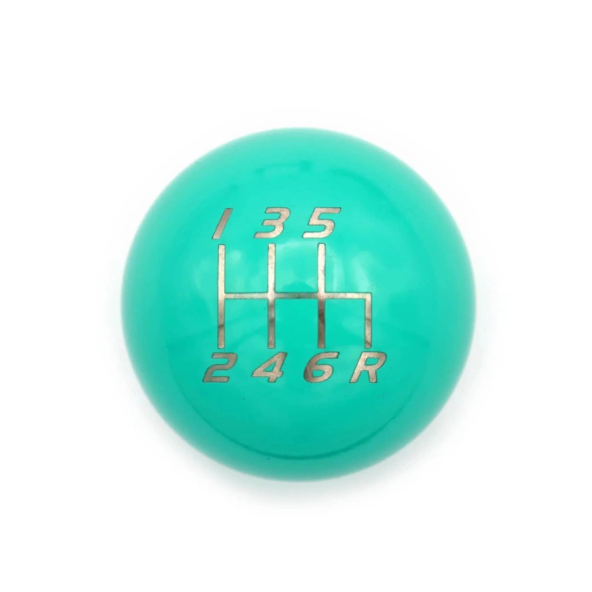 Billetworkz Weighted Shift Knob 6-Speed Lightbulb Hyper Teal WRX 15-26 / STI 04-21 | BW-KNB-WRX6-VEL6-HYTL-LB WRX w/ Hand E-Brake
