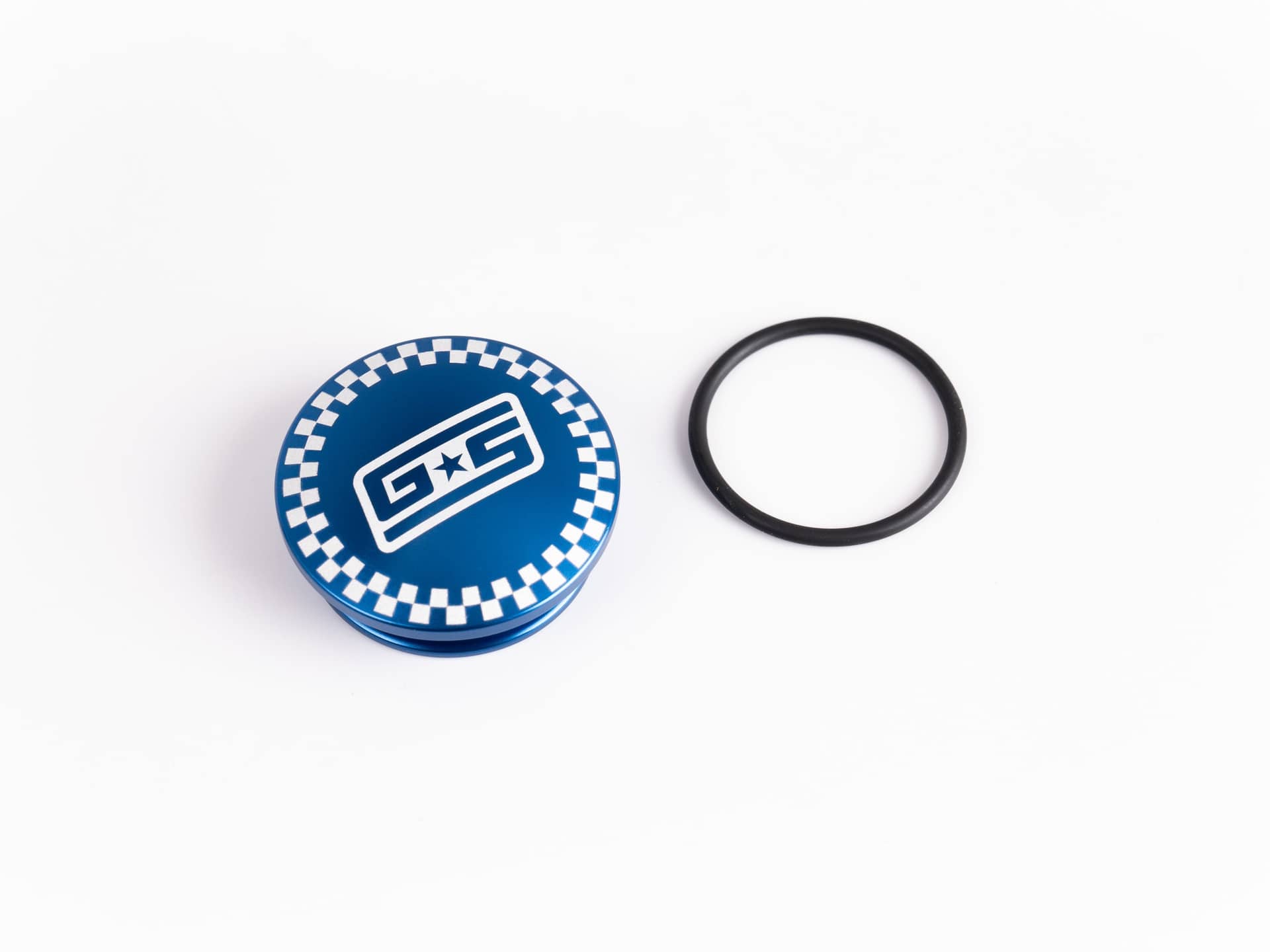 GrimmSpeed Limited Drop Shift Knob Cap Kit - GS Checker - Blue | 1.1006.8BLU