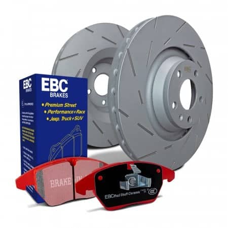 EBC USR Slotted Brake Rotors & Redstuff Pads Front WRX | S4KF2029