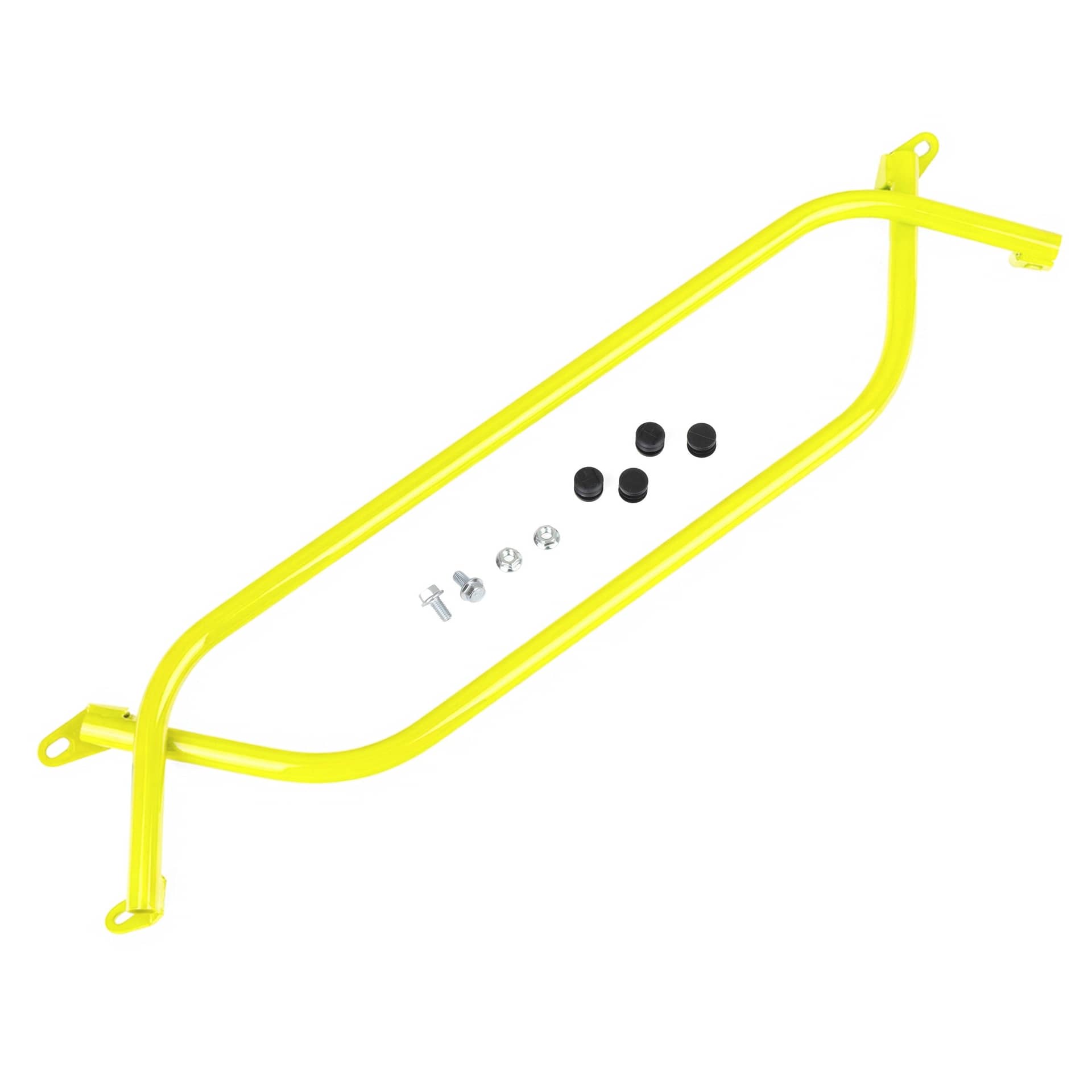 Overtake Radiator Brace Neon Yellow WRX | A10887YLW