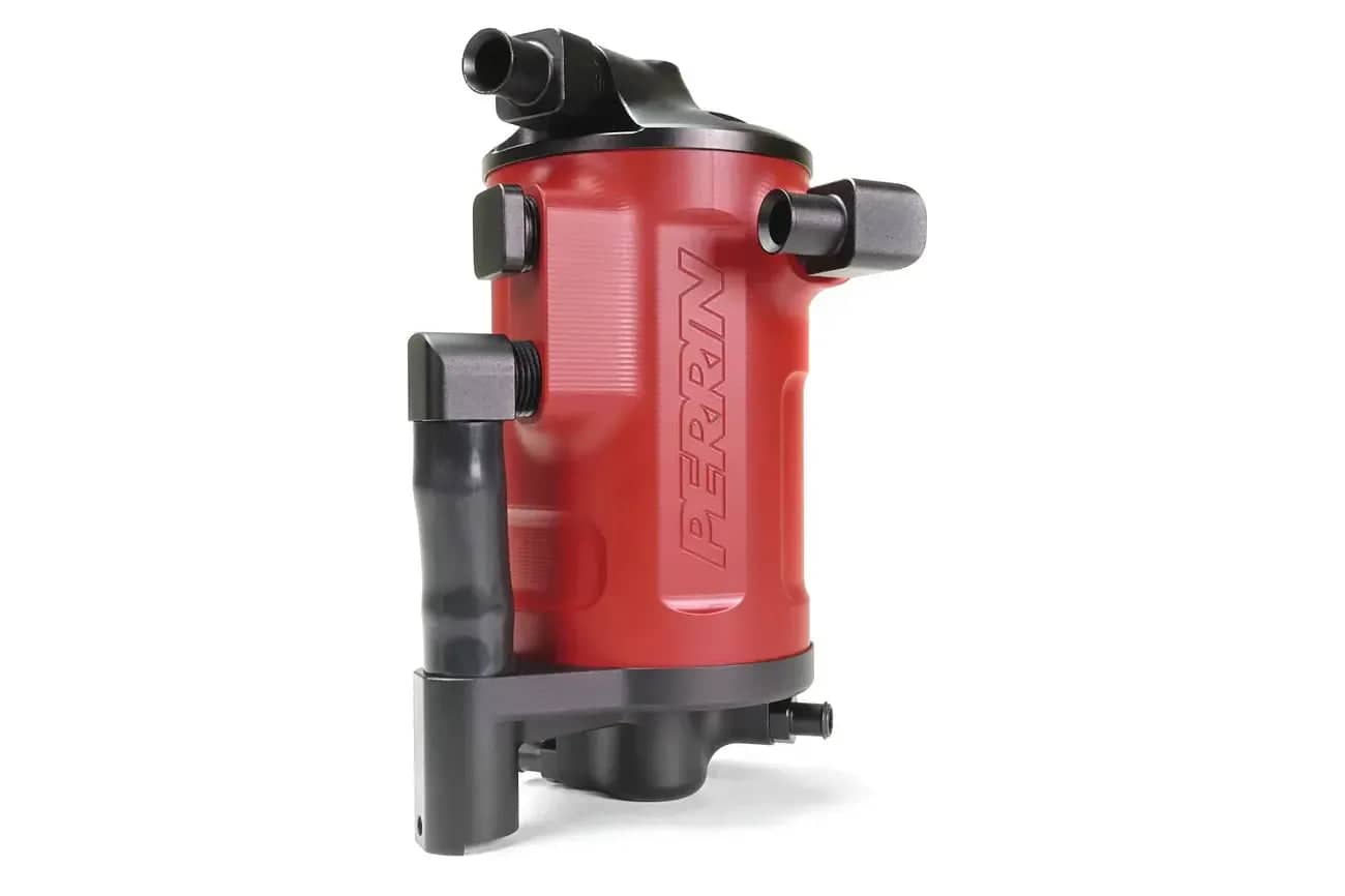 Perrin Air Oil Separator Red WRX | PSP-ENG-622RD