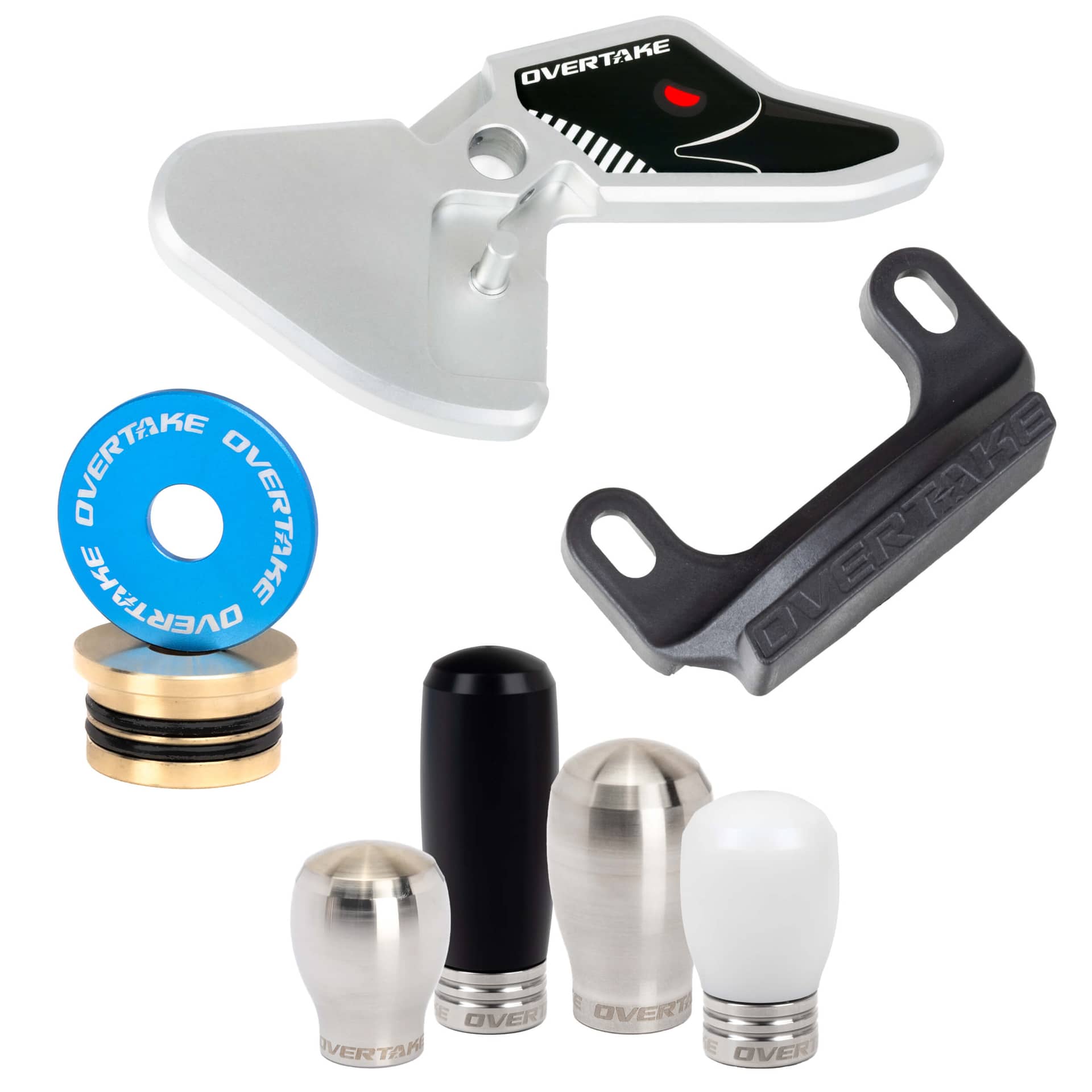 Overtake Stage 1.5 Drivetrain Kit ModKnob Delrin Short White Shift Knob | A10899DWS