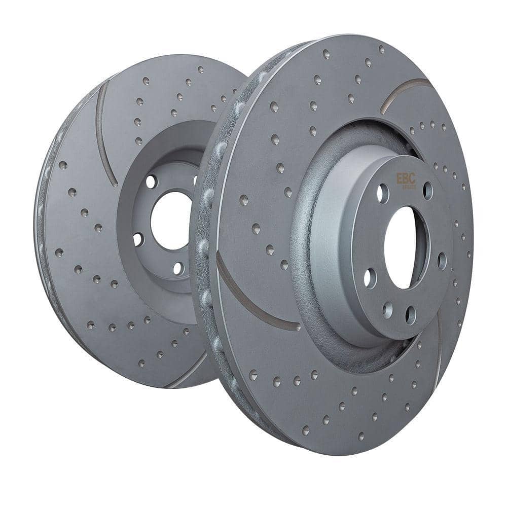 EBC Slotted and Dimpled Vented Rear Disc Brake Rotors WRX | GD7710