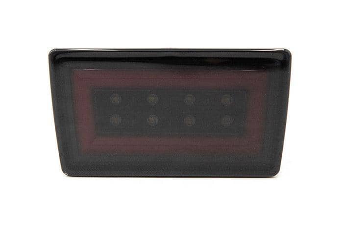 OLM F1 NB+R V2 Rear Brake and Reverse Light (Smoke Lens, Gloss Black Base, Red Bar) WRX | A.70219.12