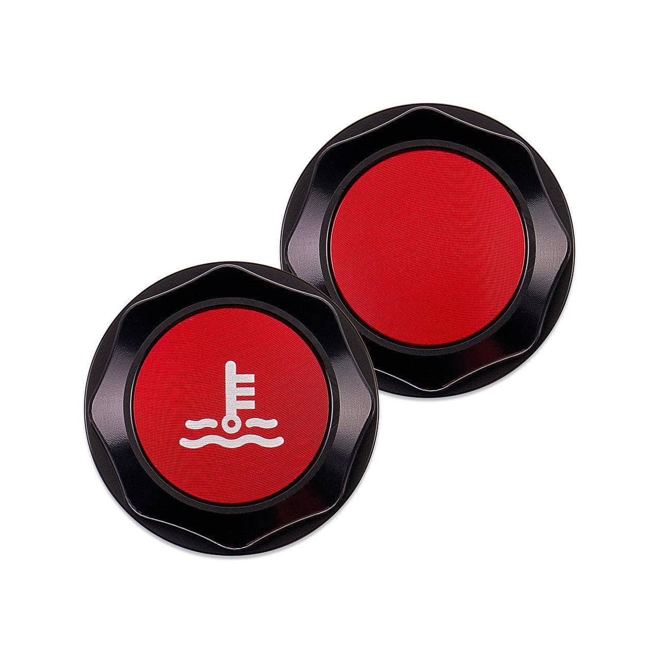 IAG Performance Revolve Coolant Reservoir Cap w/ Anodized Color Accent Red WRX 02-26 / STI 04-21 / | IAG-ACC-5304BKRD