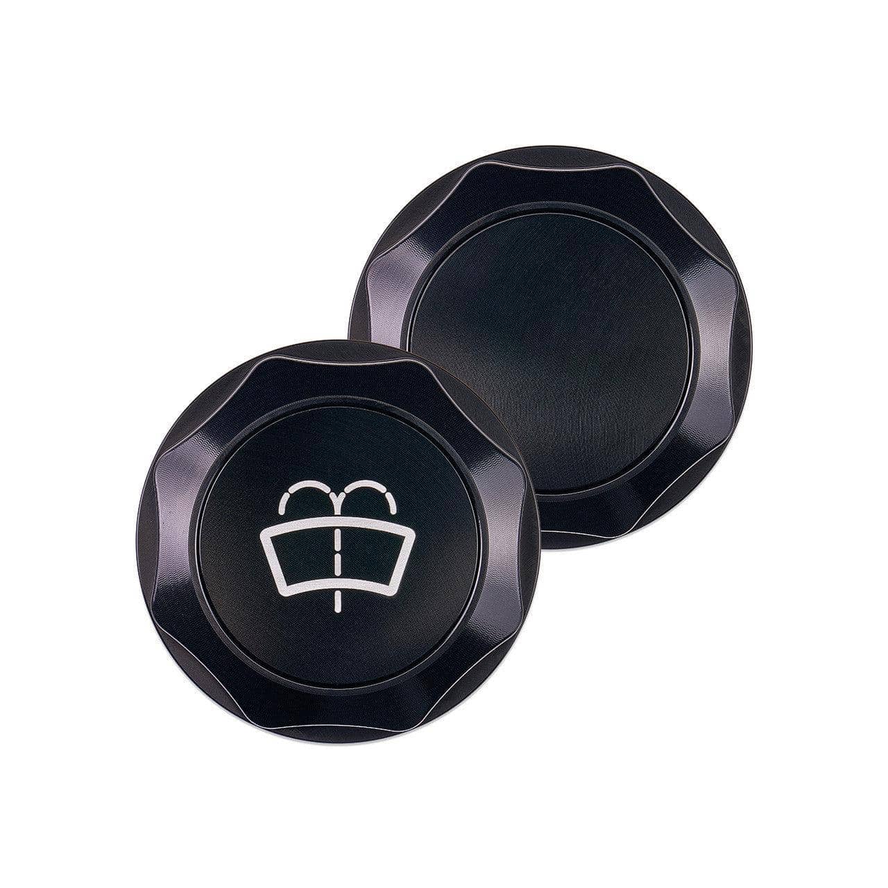 IAG Performance Revolve Washer Fluid Reservoir Cap w/ Anodized Color Accent Black WRX 22-26 / BRZ 13-26 | IAG-ACC-5310BKBK