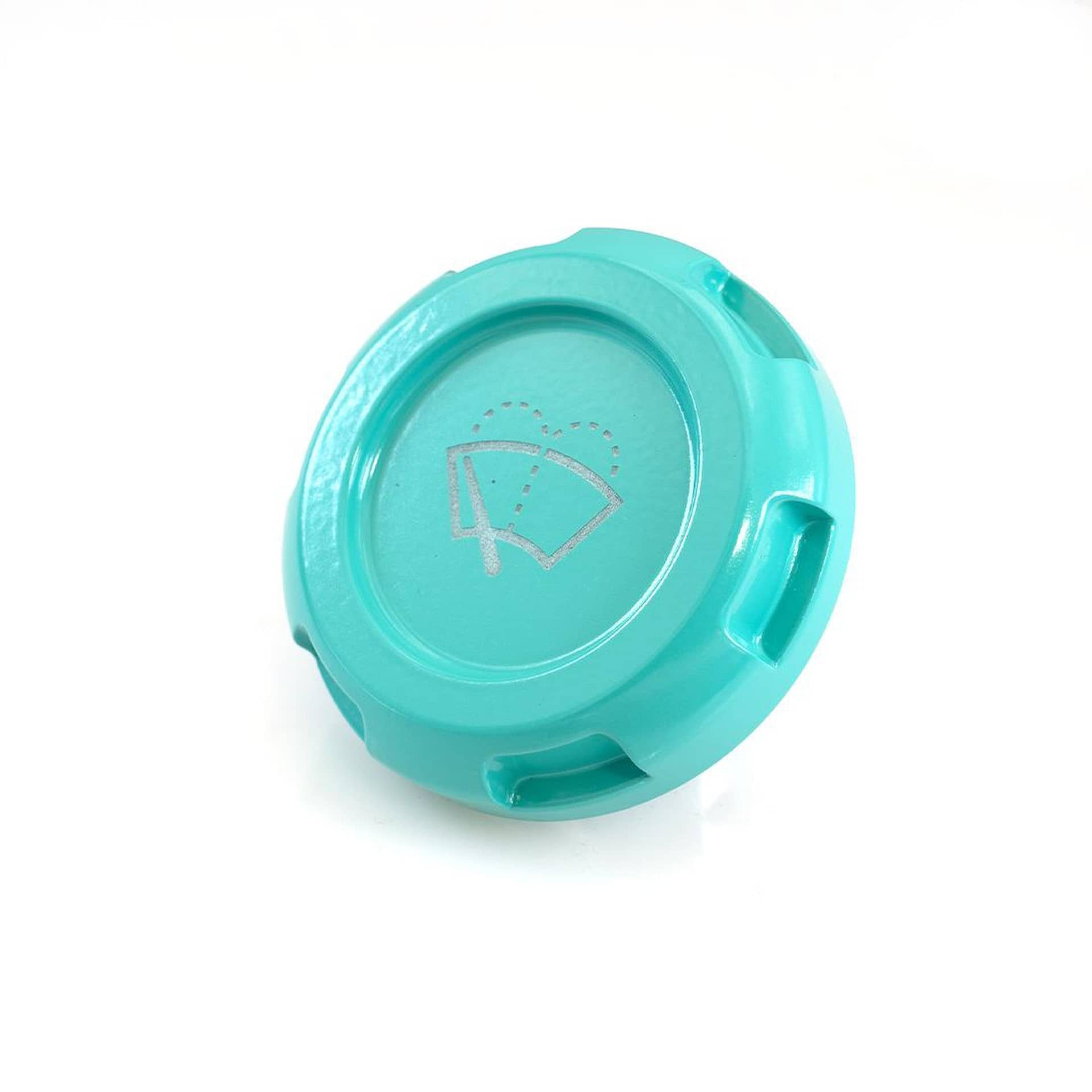 Billetworkz Wiper Fluid Cap Engraved Zero Series Hyper Teal WRX 02-26 / STI 04-21 | BW-EBCZ-SUB-WIP-HYTL-E