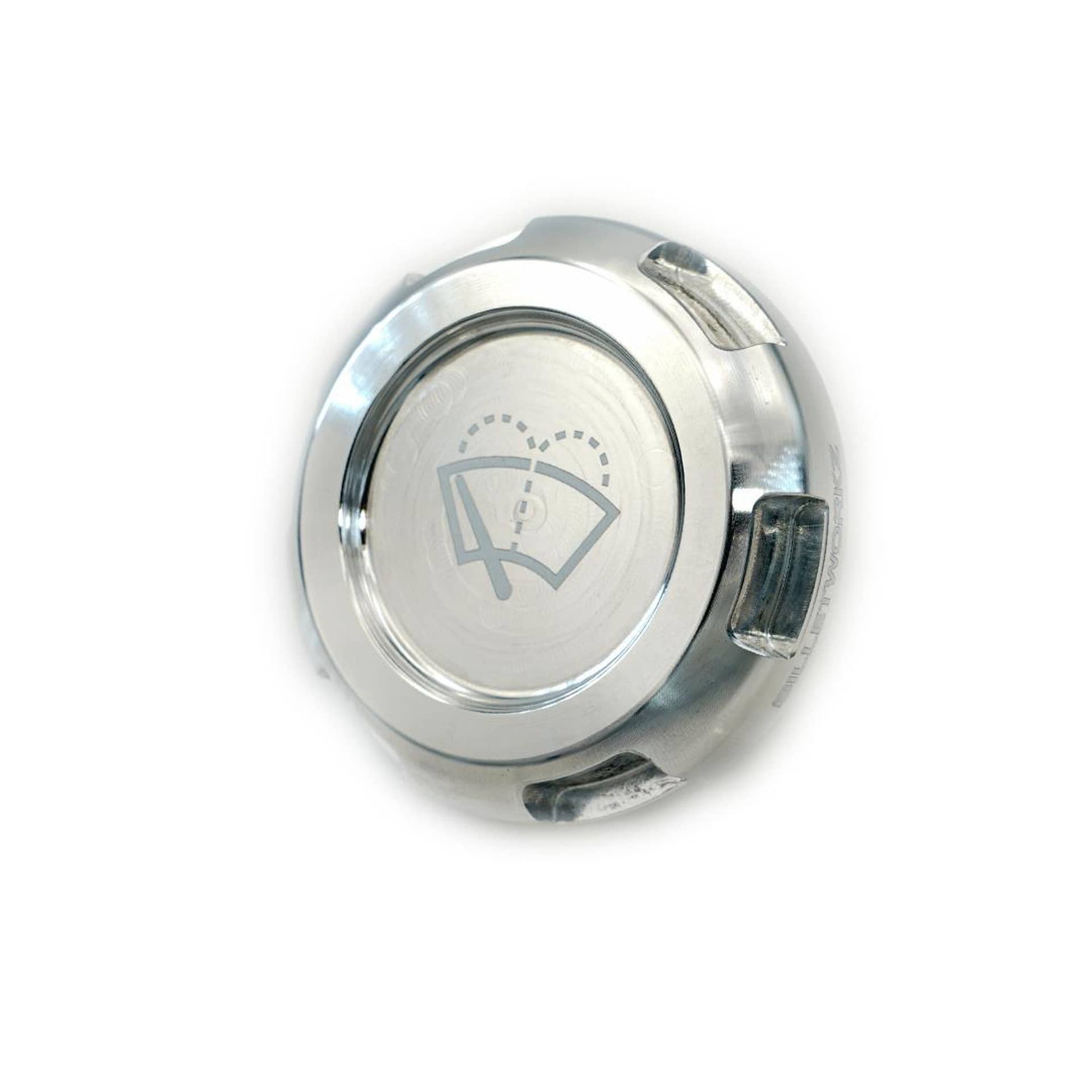 Billetworkz Wiper Fluid Cap Engraved Zero Series Silver WRX 02-26 / STI 04-21 | BW-EBCZ-SUB-WIP-SIL-E