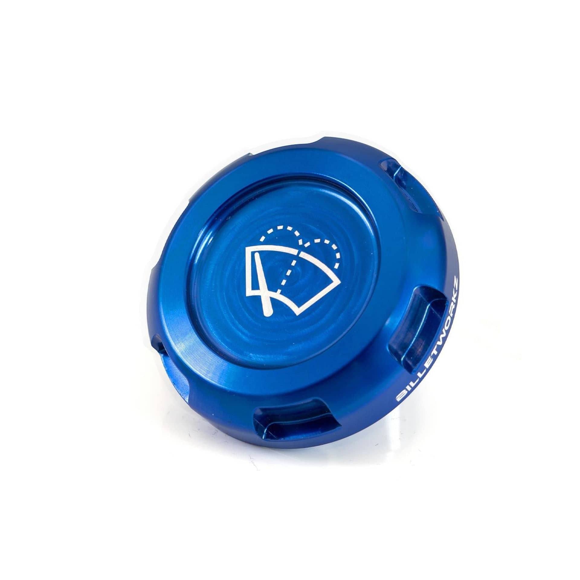 Billetworkz Wiper Fluid Cap Engraved Zero Series Blue WRX 02-26 / STI 04-21 | BW-EBCZ-SUB-WIP-BLU-E