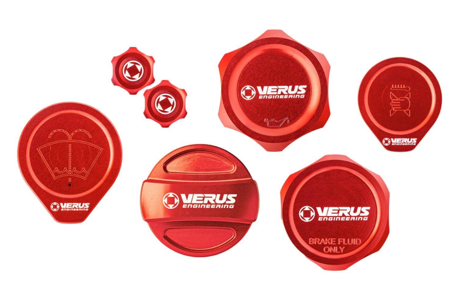 Verus Full Car Cap Kit Red FHS Style WRX | A0768A-RED-FHS
