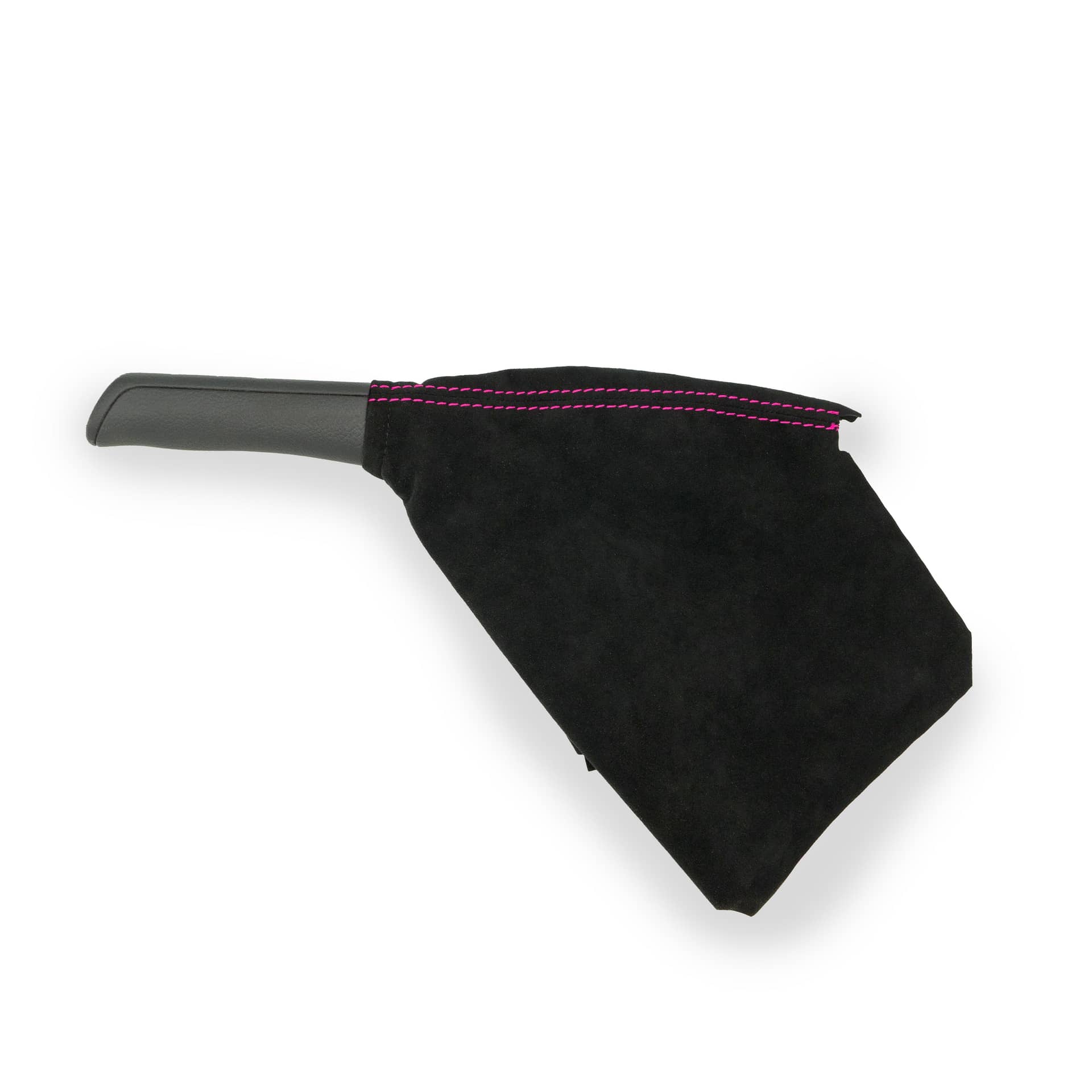 Billetworkz Premium Black Alcantara Pink Thread E-Brake Boot WRX
