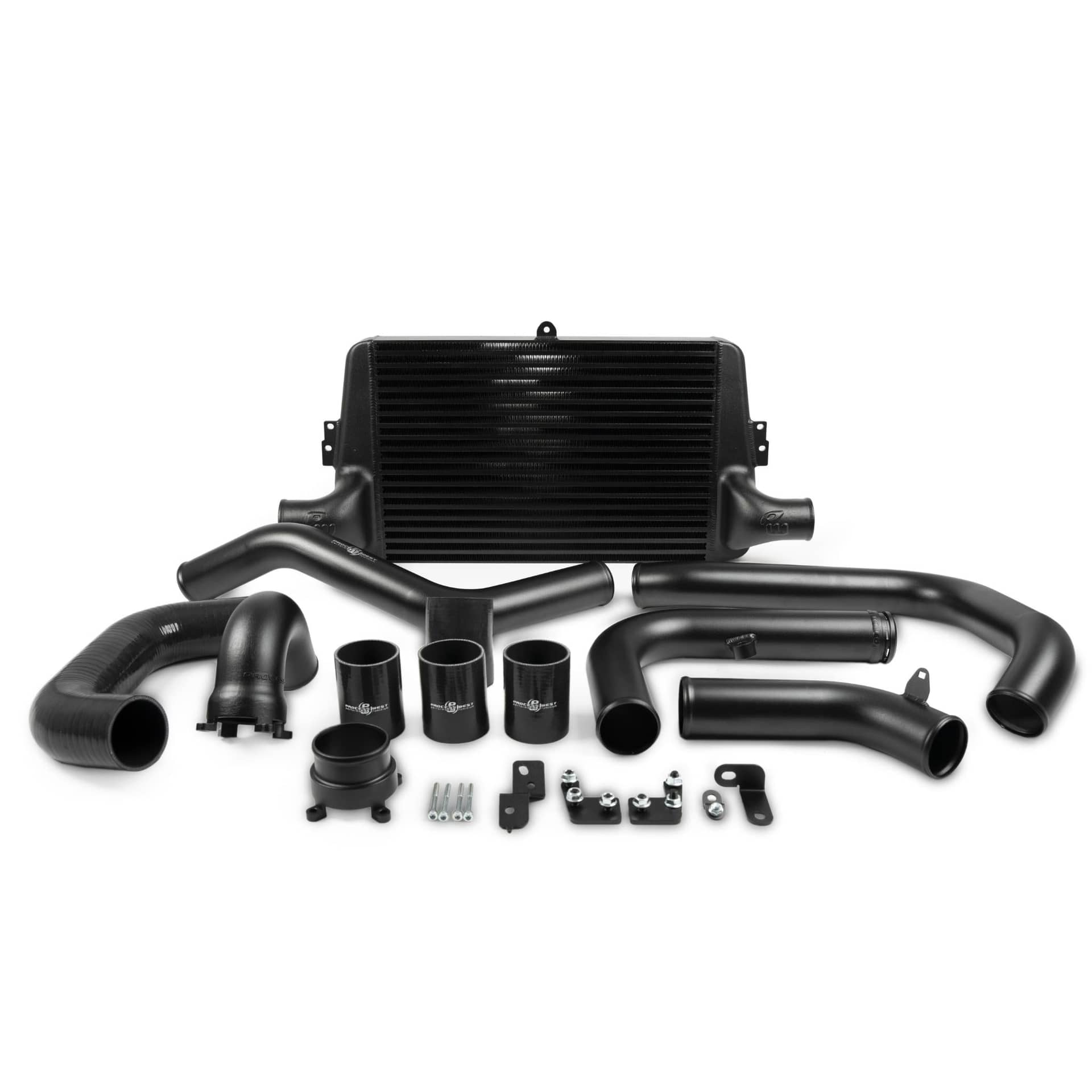 Process West Stage 1 Front Mount Intercooler Kit Black (PW Intake Fitment) WRX | PWFMIC10BIM