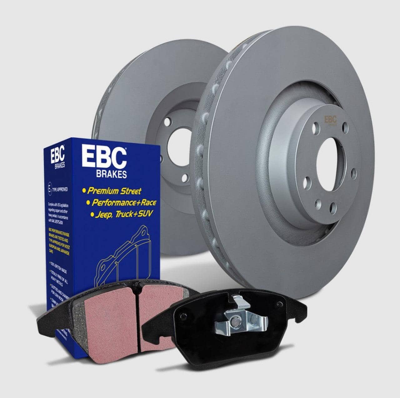 EBC S1 Ultimax2™ Brake Pads and Gray RK Rotors Kit Rear WRX | S1KR1878