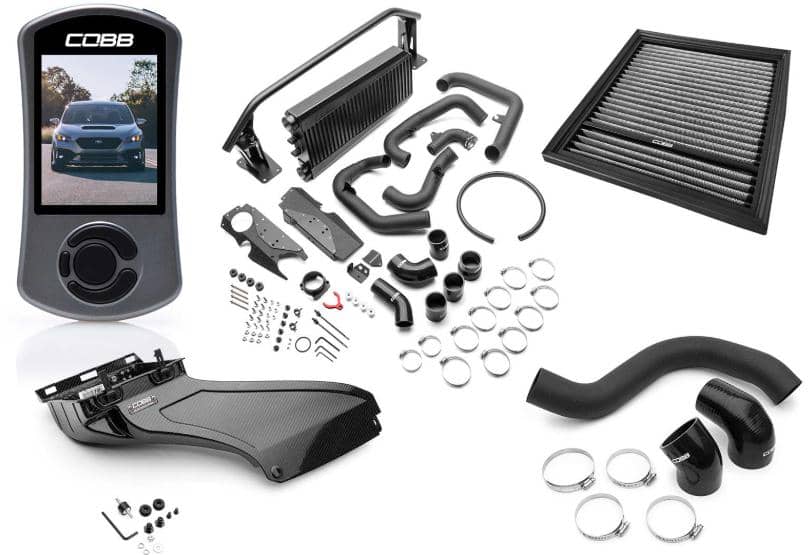 COBB Stage 2 Power Package w/Black FMIC WRX | SUB0060020-BK-FMIC