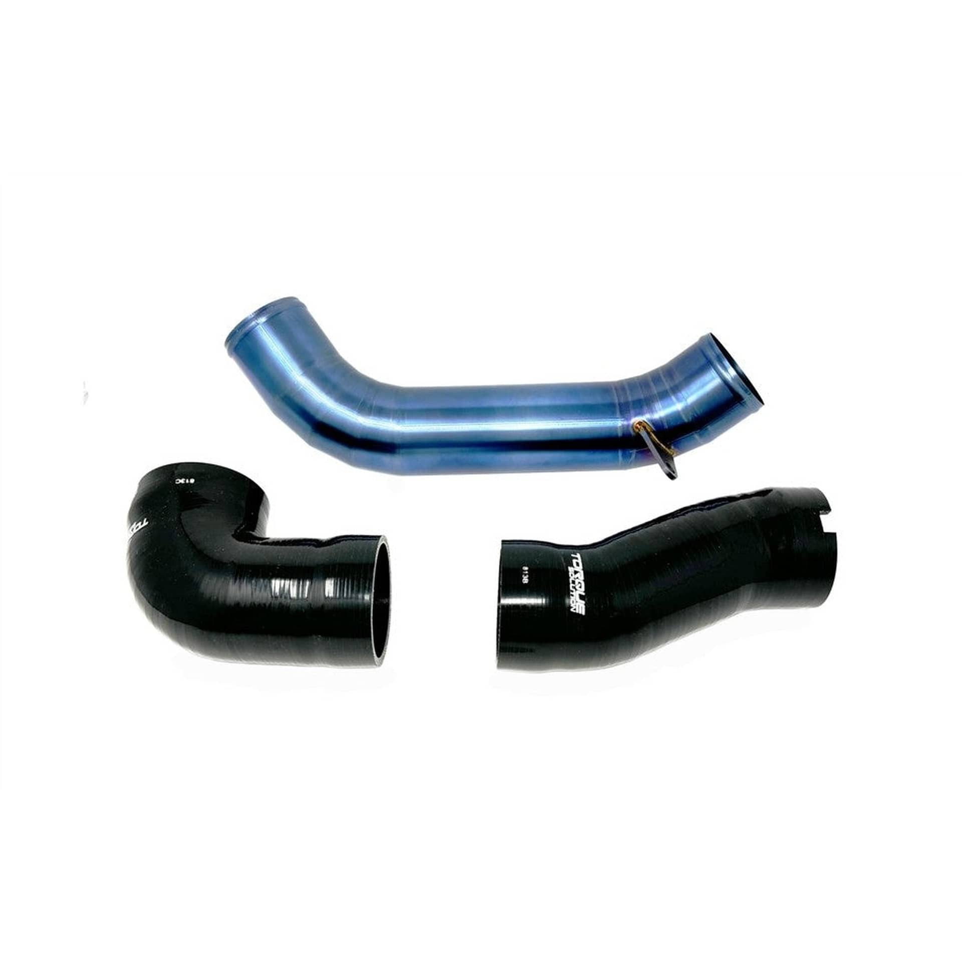 Torque Solution Blue Titanium Intake Pipe Kit WRX + | TS-SU-813BU