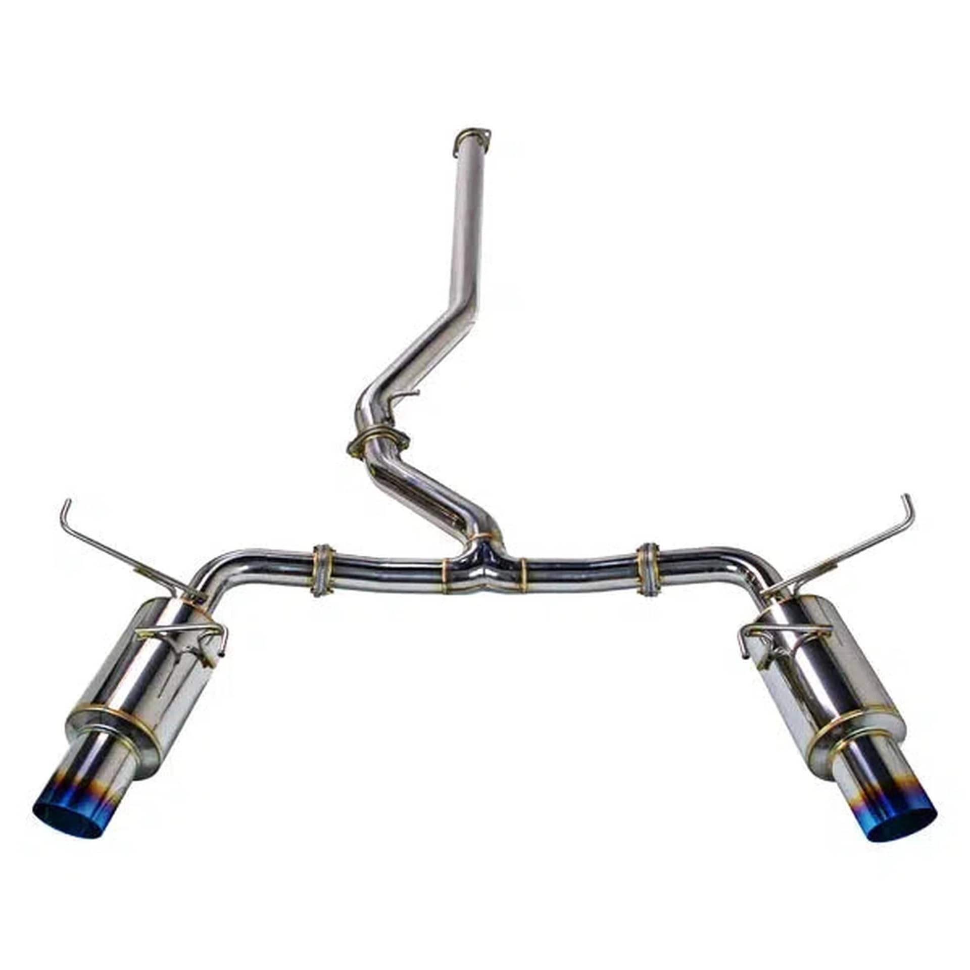 Remark R1 Spec Dual Burnt Tip without Resonator Catback Exhaust | RK-C2076S-03T