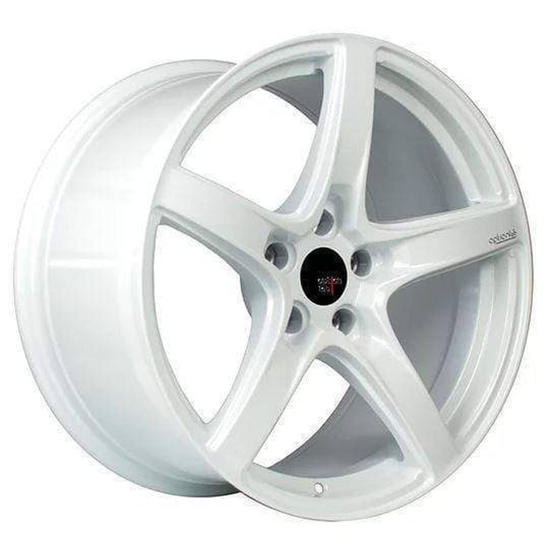 Option Lab Wheels Option Lab R555 Wheel Onyx White 18x9.5 38mm 5x114.3 73.1CB - Universal