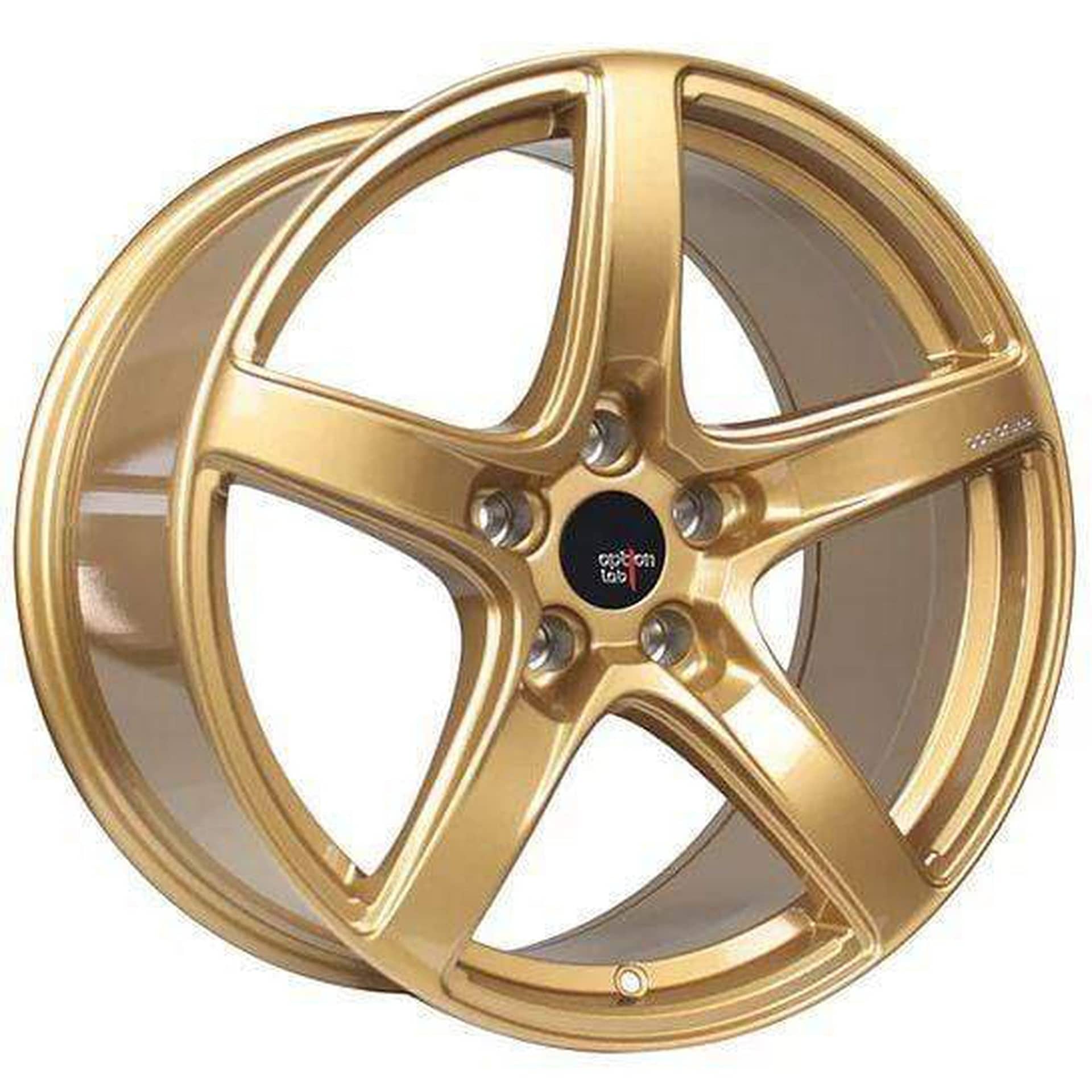 Option Lab Wheels Option Lab R555 Wheel Top Secret Gold 18x9.5 38mm 5x114.3 73.1CB | OLW-L55-89565-38-GLD Universal