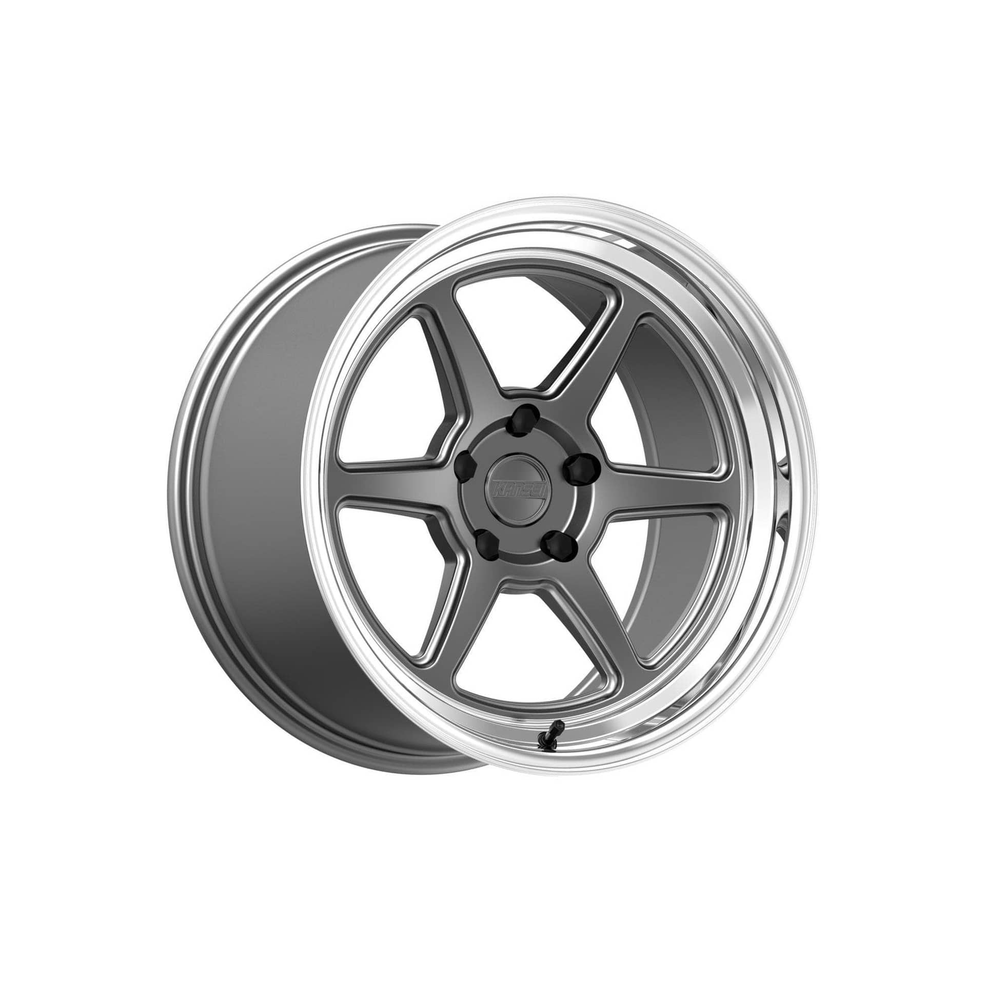 Kansei Wheels Kansei Roku Matte Grey Machine Lip Wheel 18x9.5 5x114.3 38mm 73.1HB
