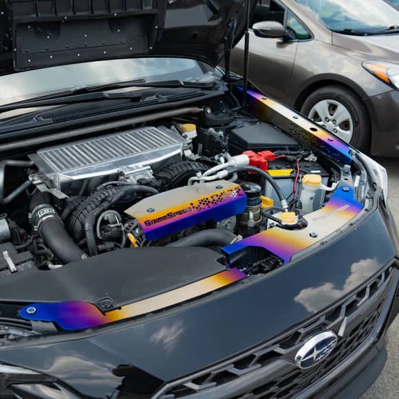 GrimmSpeed Titanium Fender Shrouds - + WRX