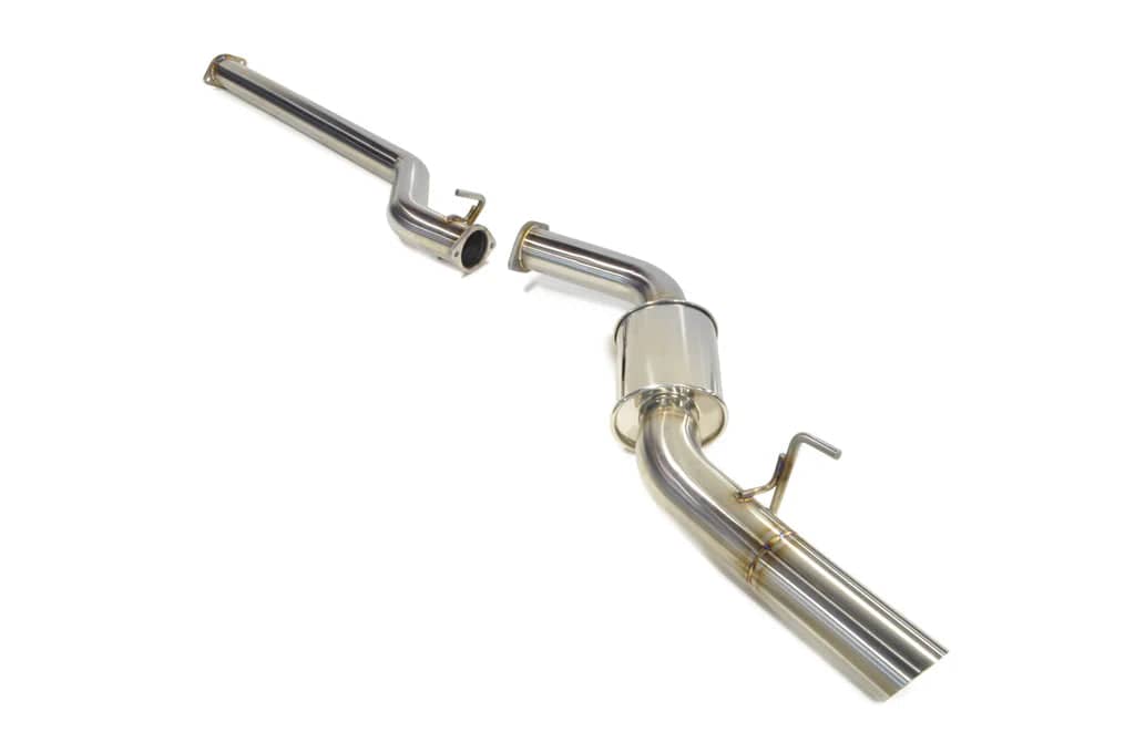 STM Tuned STM Single Exit Cat-Back Exhaust for + WRX - Stainless