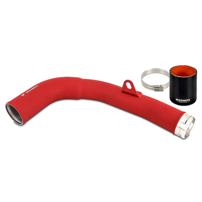 Mishimoto + WRX Charge Pipe - Wrinkle Red
