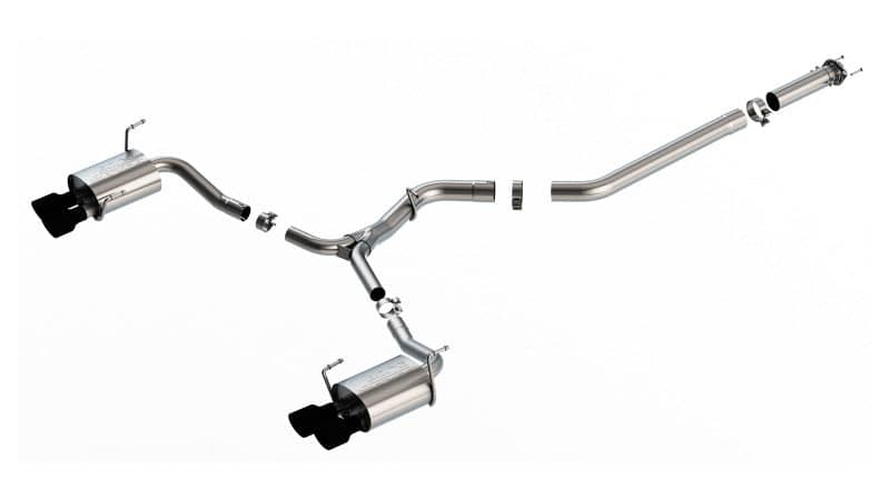 Borla WRX 2.4L Turbo AT/MT AWD S-Type Catback Exhaust CB Tips WRX w/ Electric Parking Brake