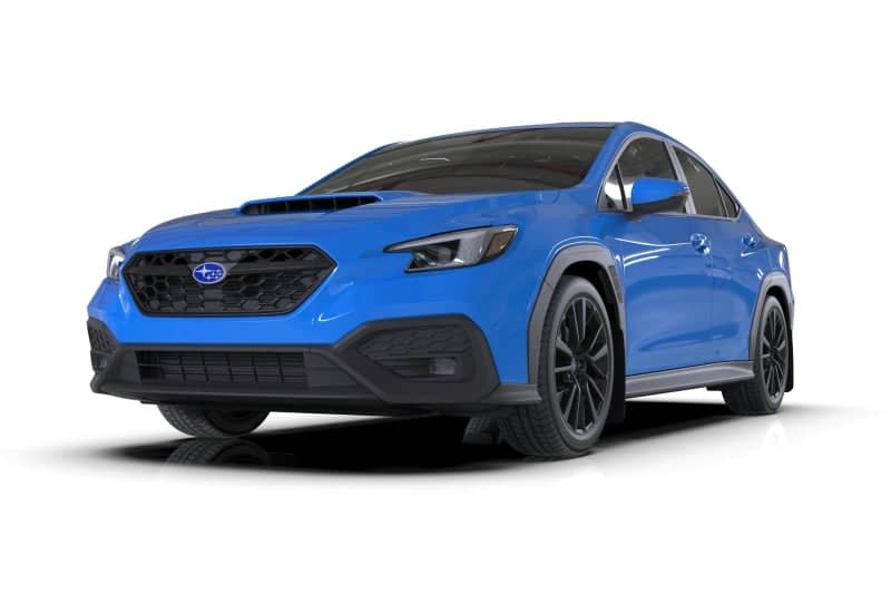 Rally Armor 22-26 WRX Black UR Mud Flap w/Blue Logo