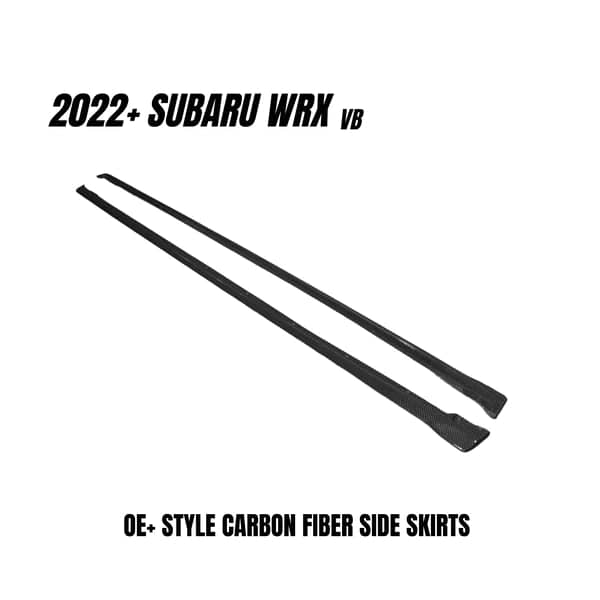 JDMuscle Tanso OE+ Style Carbon Fiber Side Skirts for + WRX